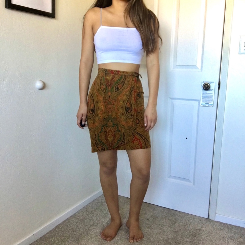Paisley Mini Skirt